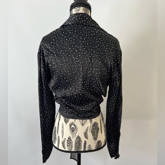 Zara black polka dot crop top - Picture 4 of 6